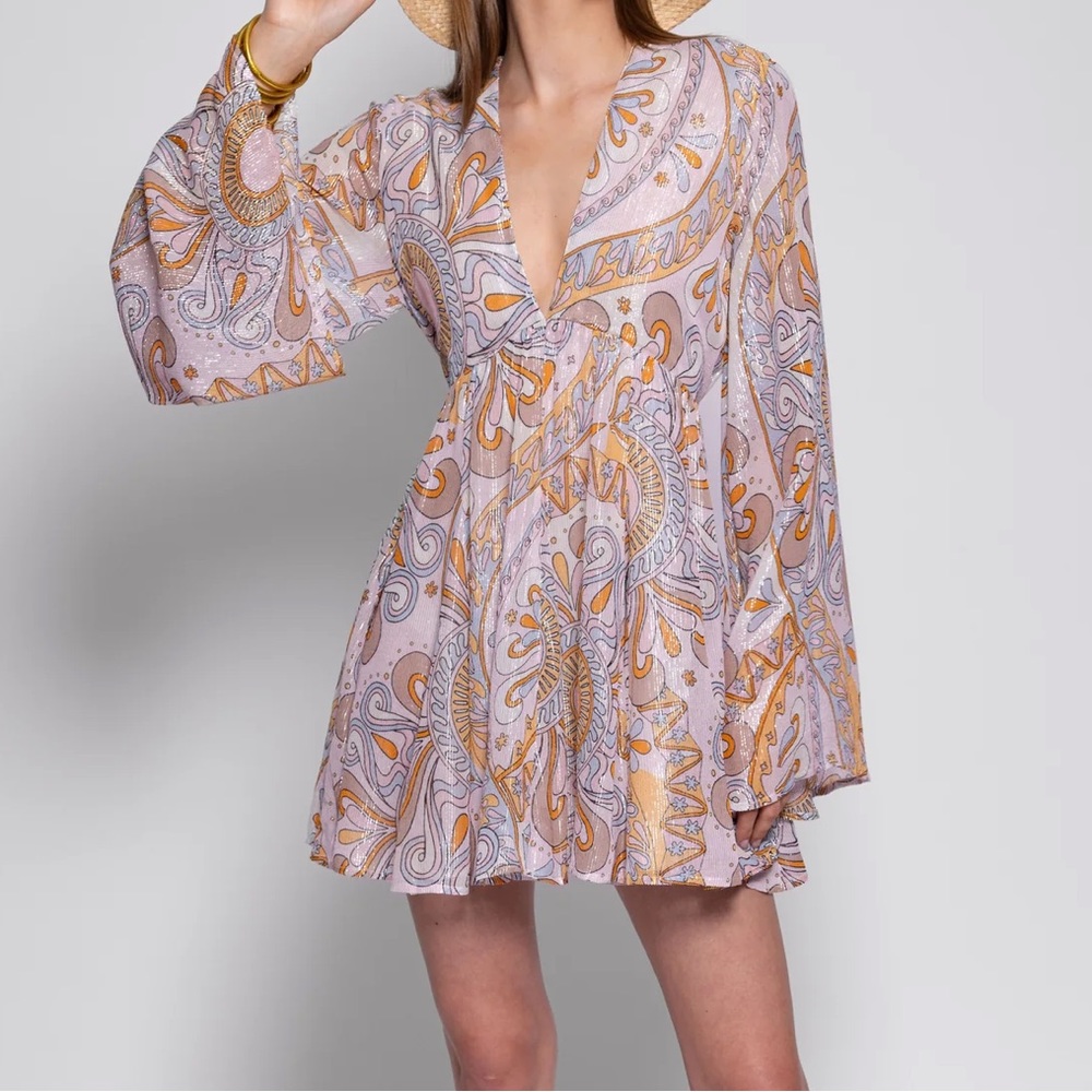 SUNDRESS MAUD SHORT DRESS MARBELLA HAVANA MILKSHAKE size M/L NWT